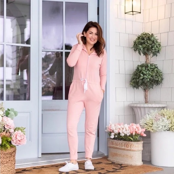 Jillian Harris x Smash and Tess Pink Romper XXS Petite - Picture 1 of 6